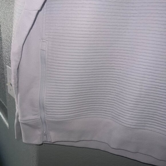 All in Motion Lavender Quilted Funnel Neck Pullover | Athleisure Sweatshirt | Si - Picture 4 of 6